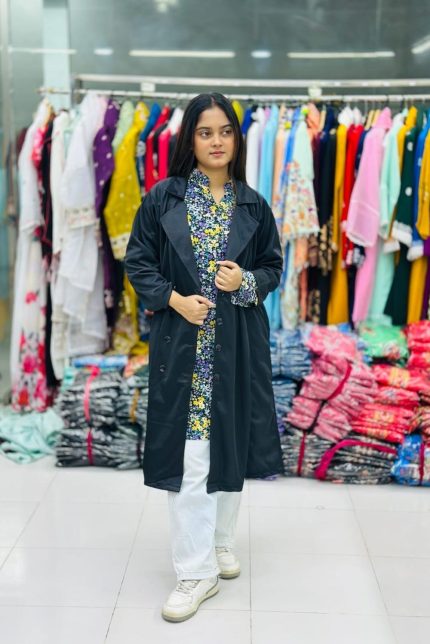 Premium Winter Long Coat - Black