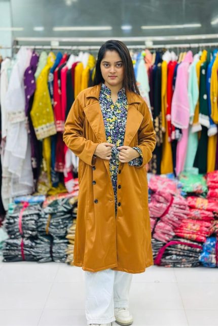 Premium Winter Long Coat - Brown